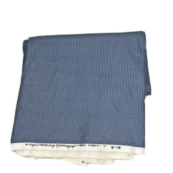 3 yds Richloom Fabric Remnant Large Scrap Blue - Picture 2 of 6